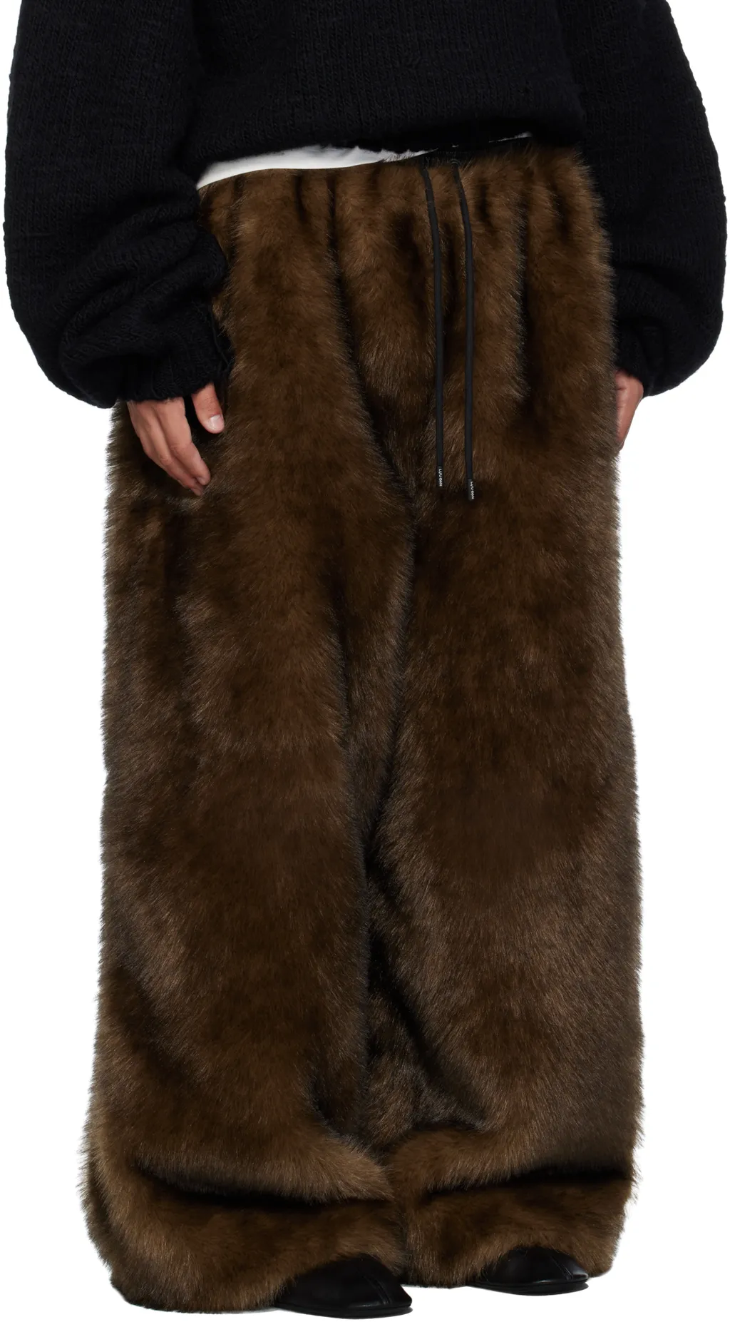 Yeti Wide-Cut Bontan Faux Fur Pants