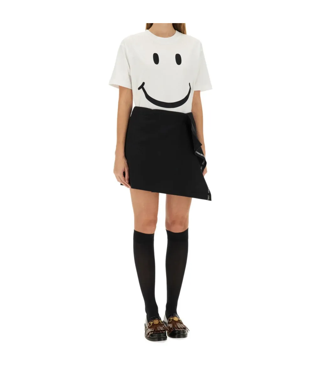 Moschino Smile Printed Crewneck T-Shirt