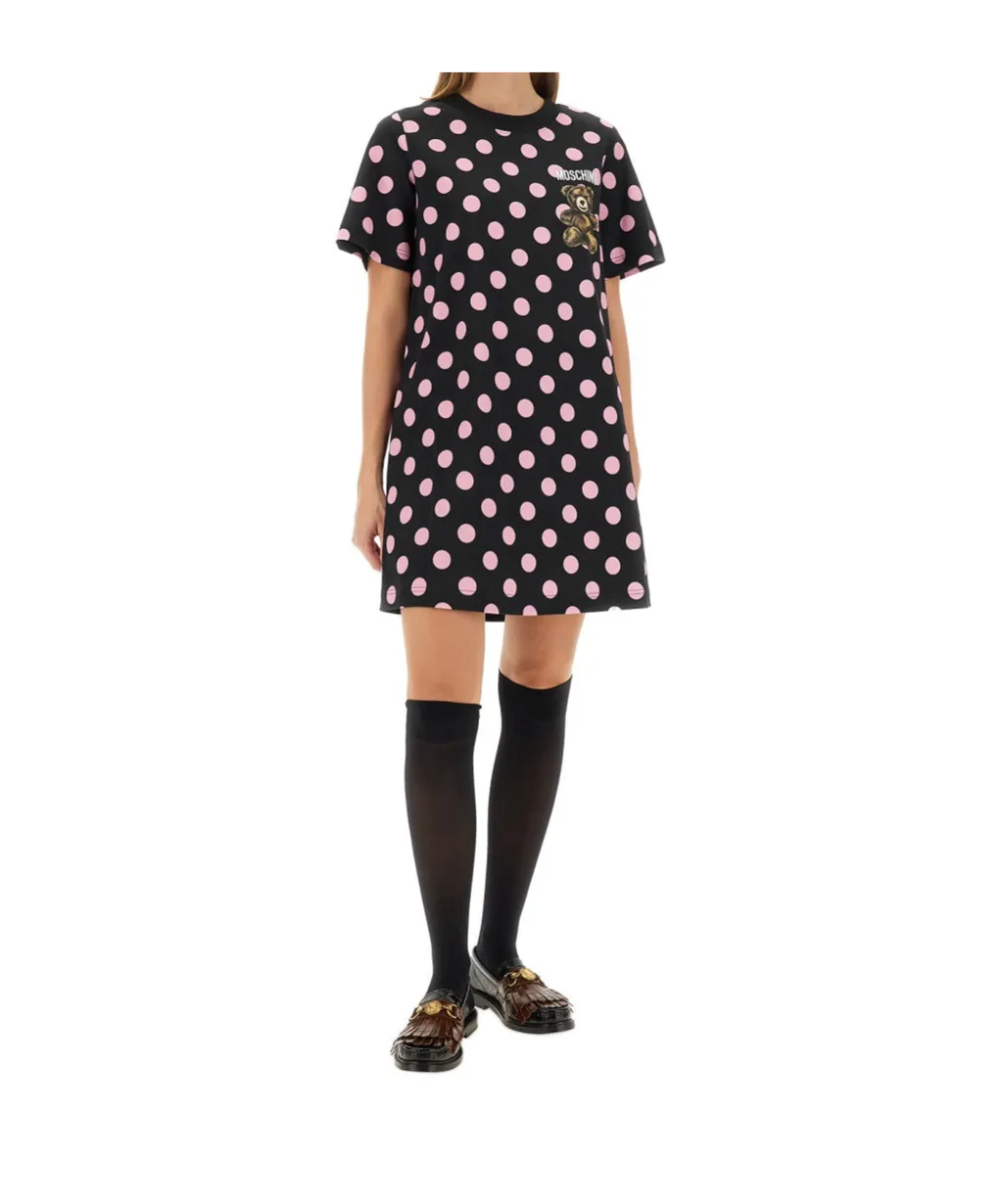 Moschino Teddy Bear Printed Dress