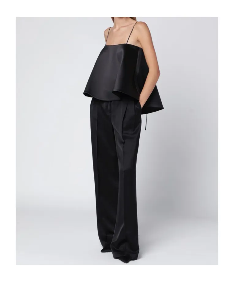 Rhe One Shoulder Sleeveless Cape Top