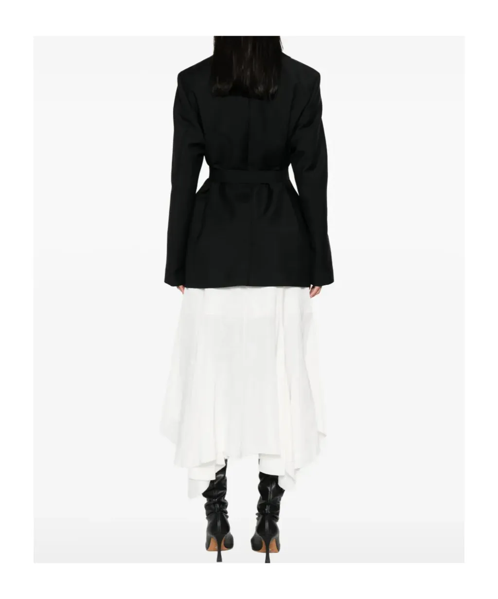 Shawl-Lapel Wool Jacket