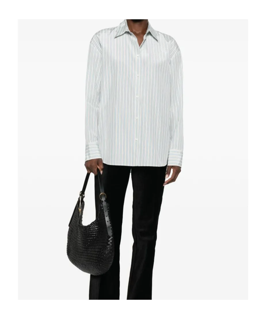 Striped Cotton Blend Shirt