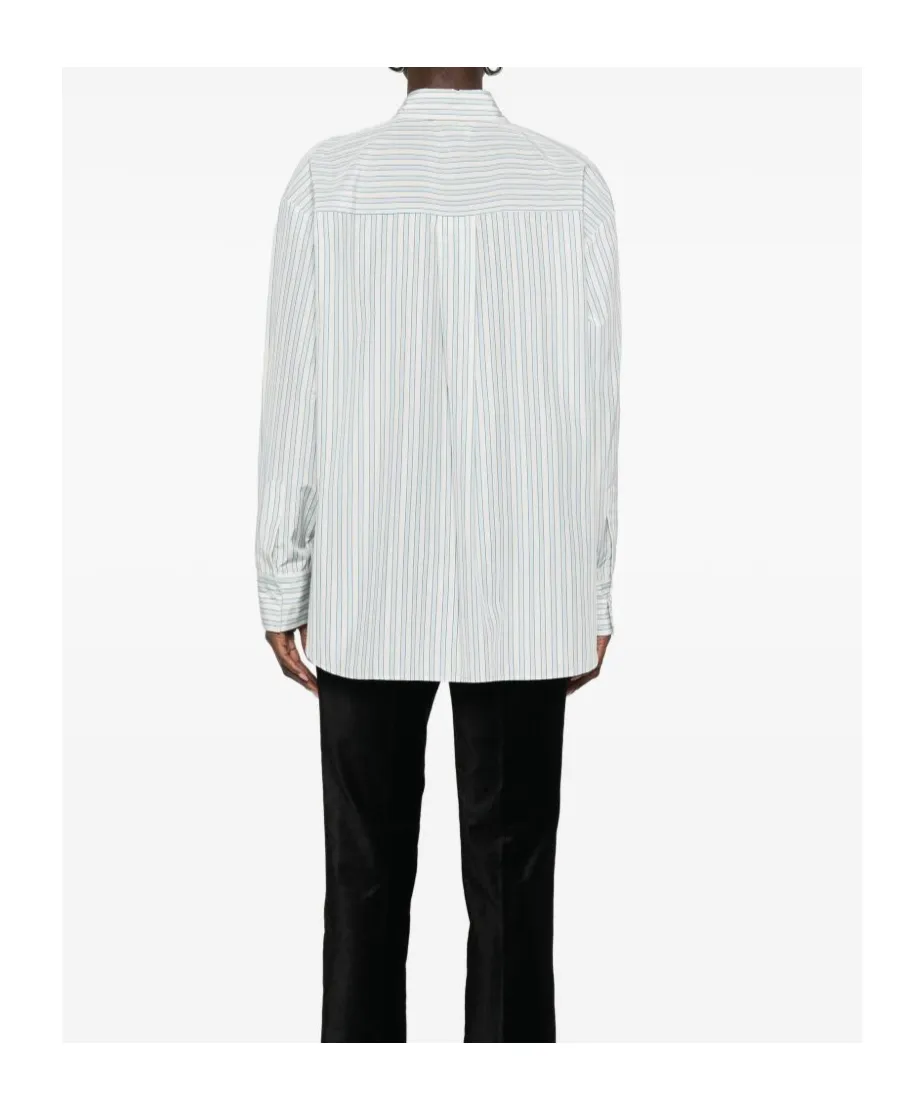 Striped Cotton Blend Shirt