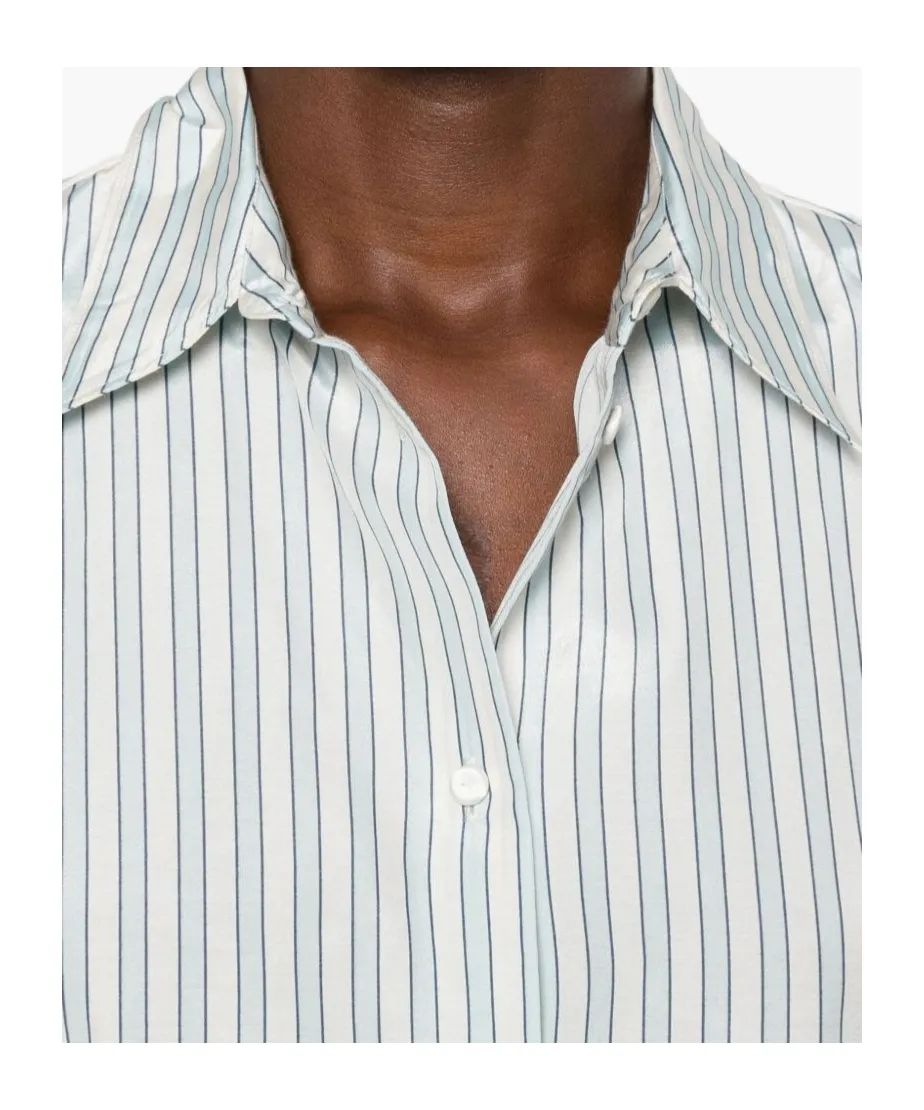 Striped Cotton Blend Shirt
