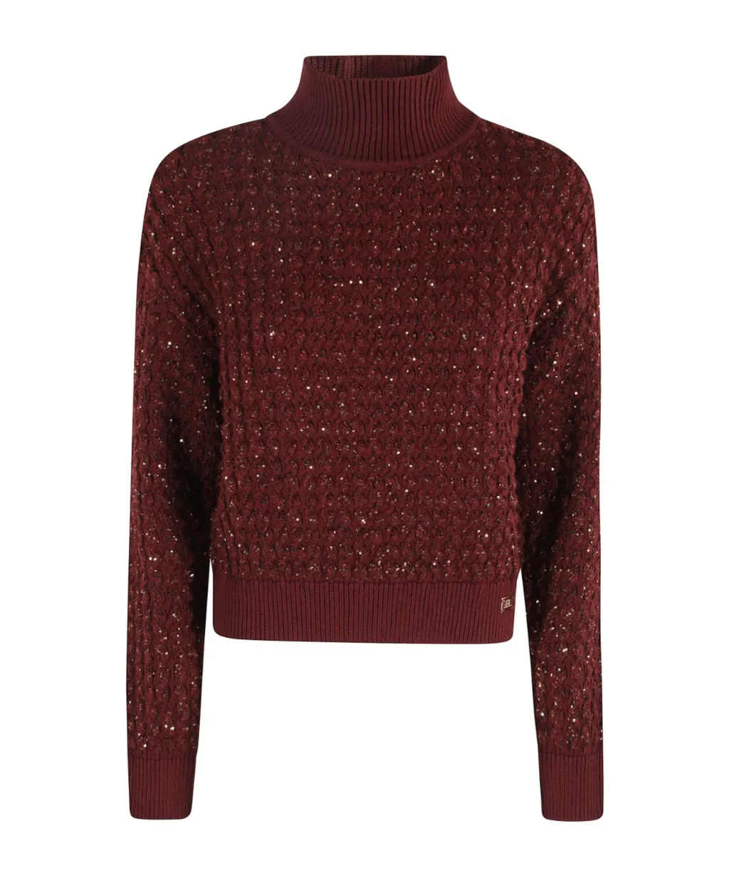 Sequinned Turtleneck Sweater