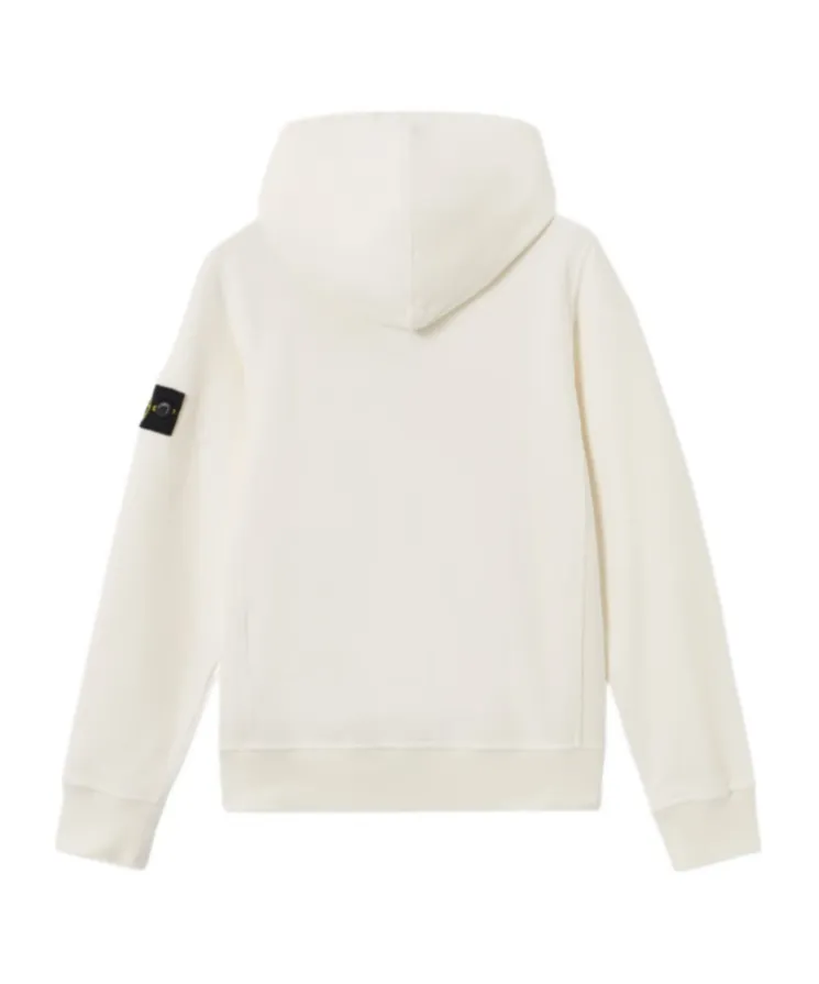 Stone Island Junior Compass Patch Zip Up Hoodie