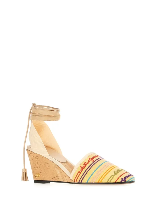 Round-Toe High-Heeled Sandals