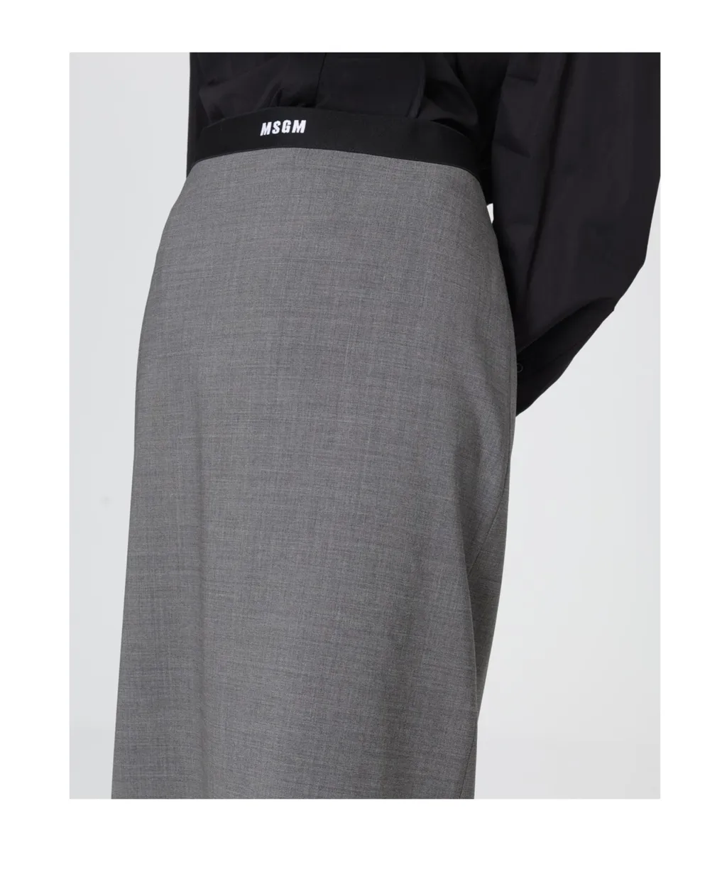 Msgm Elastic Band Pencil Skirt