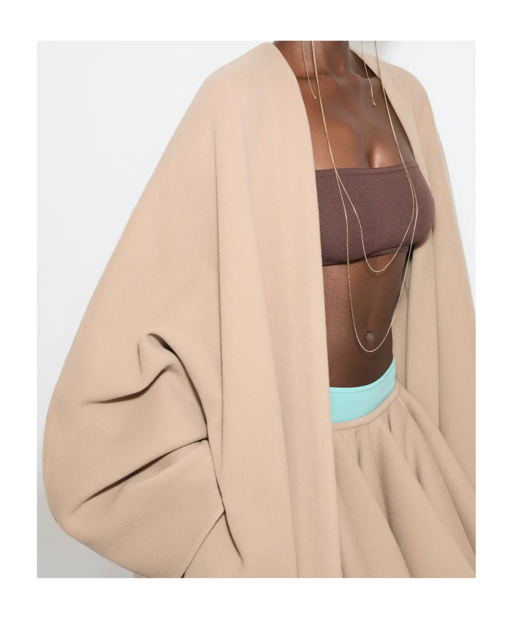 Cashmere-Blend Long Coat