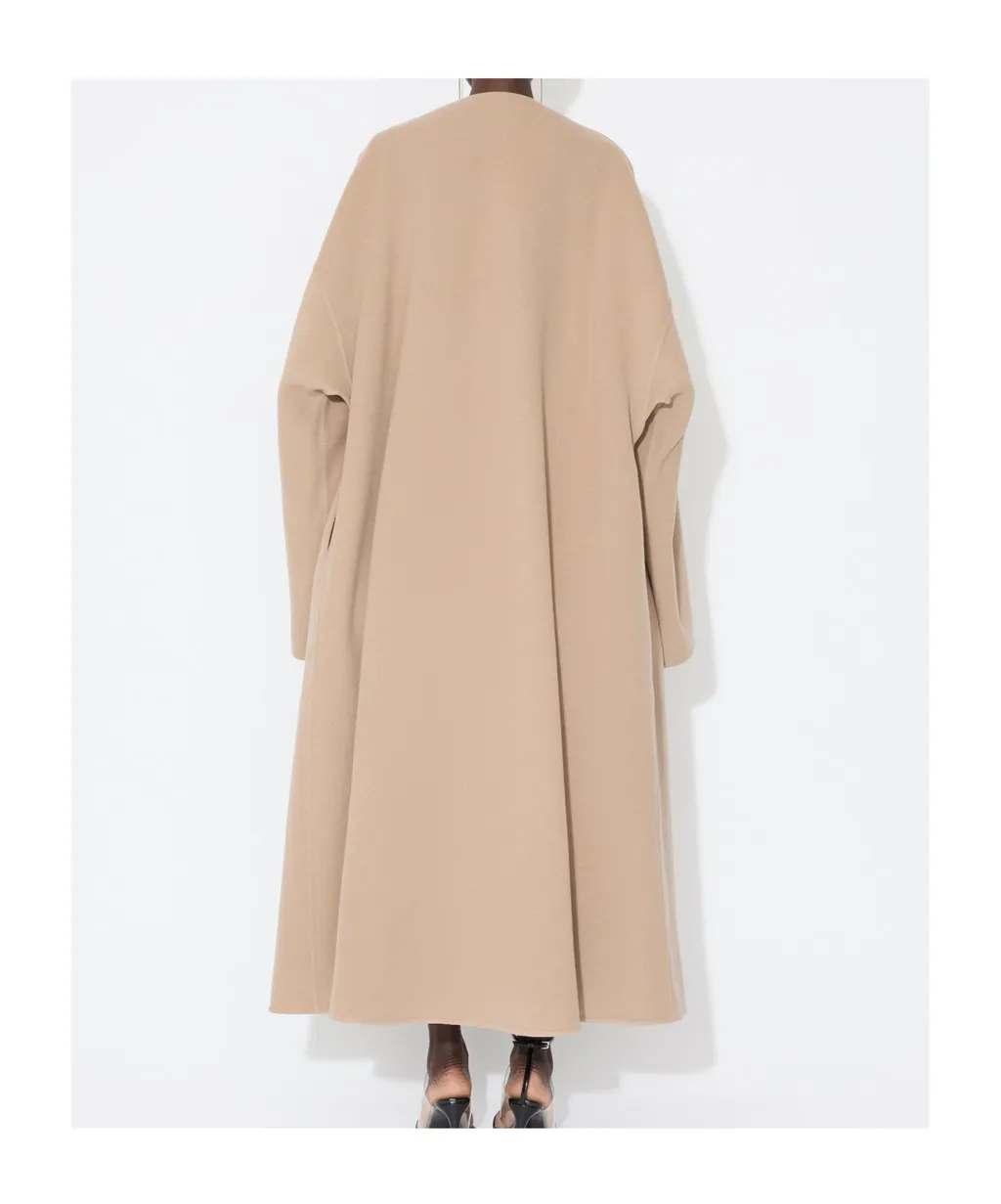 Cashmere-Blend Long Coat