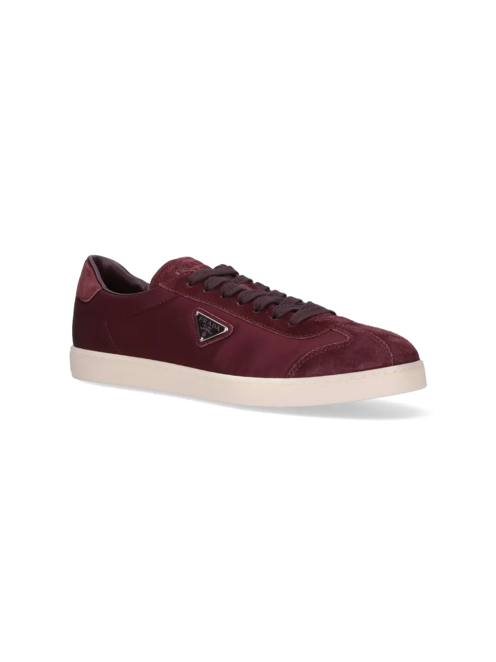Black Fabric And Suede Sneakers
