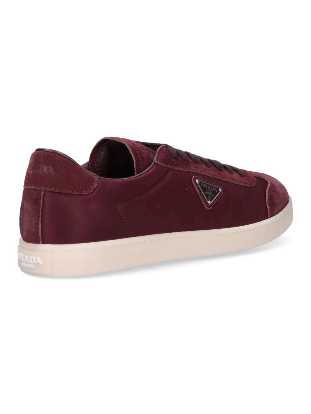 Black Fabric And Suede Sneakers