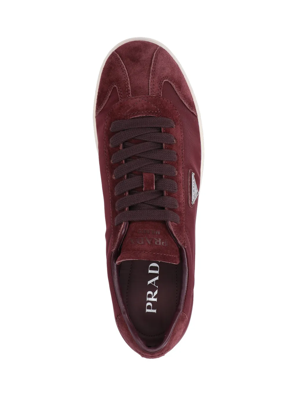 Black Fabric And Suede Sneakers