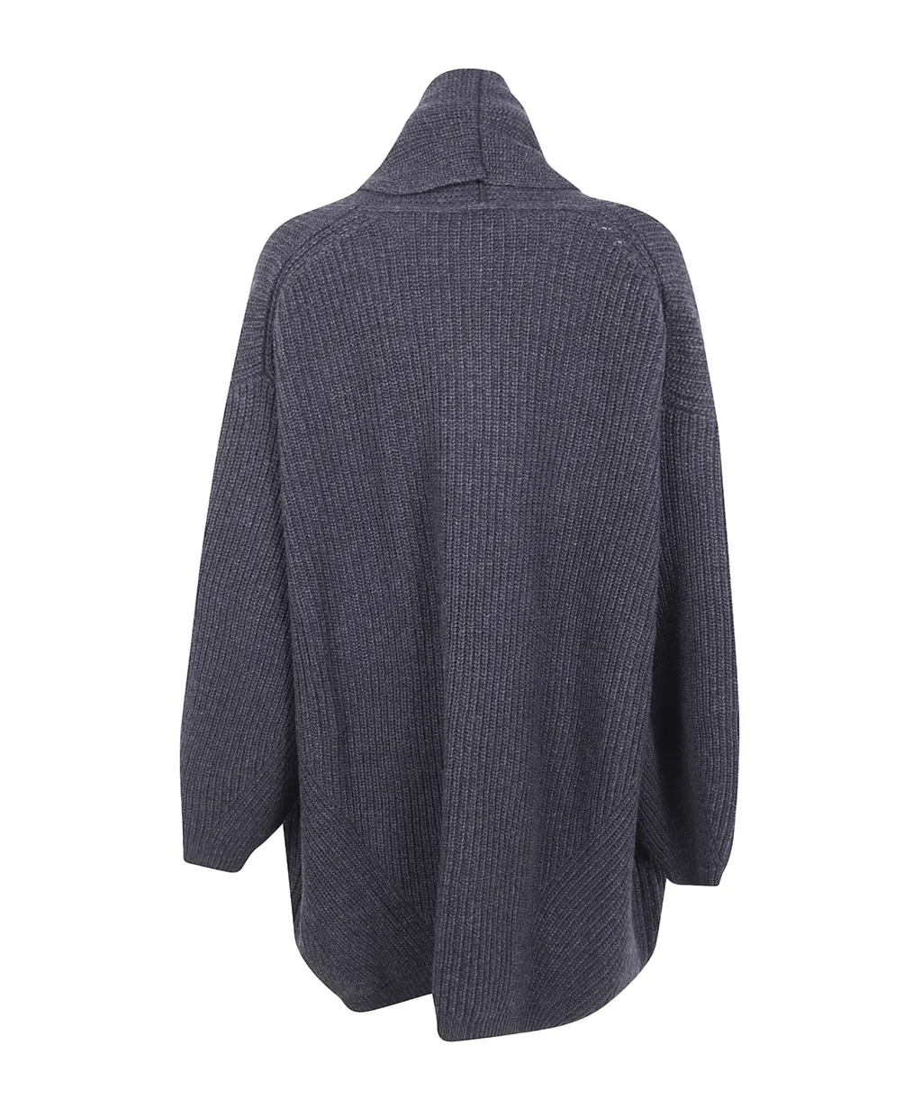 Double-Breasted Shawl-Collar Cardigan