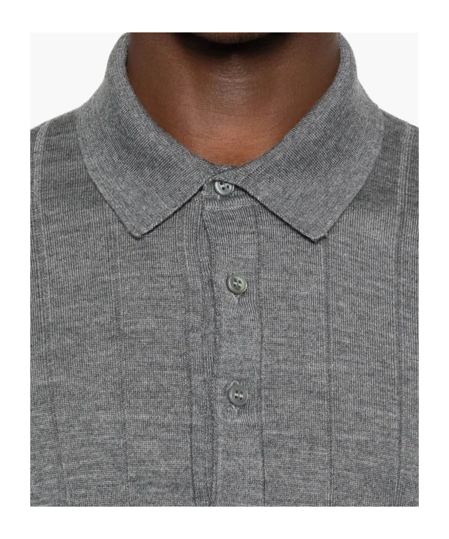 Ribbed Polo Shirt