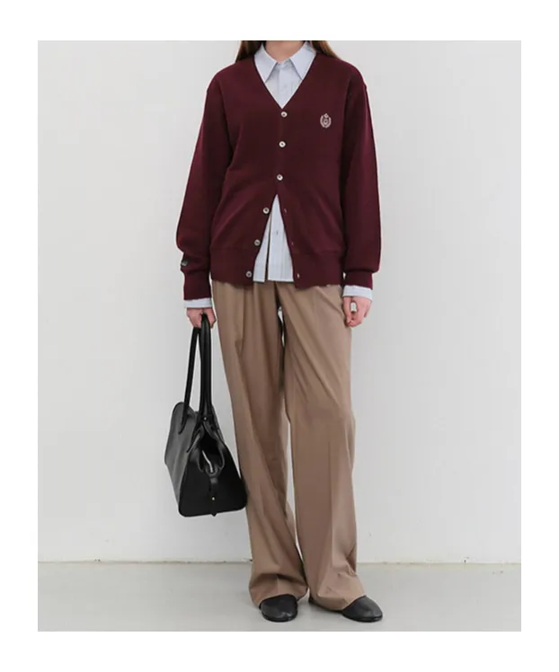 Dunst Logo Wool Cardigan