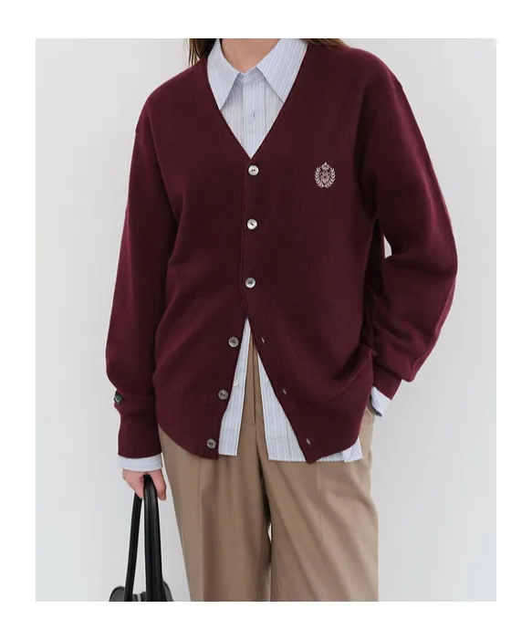 Dunst Logo Wool Cardigan