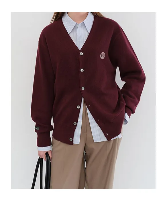Dunst Logo Wool Cardigan