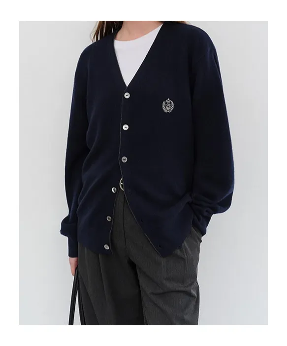 Dunst Logo Wool Cardigan