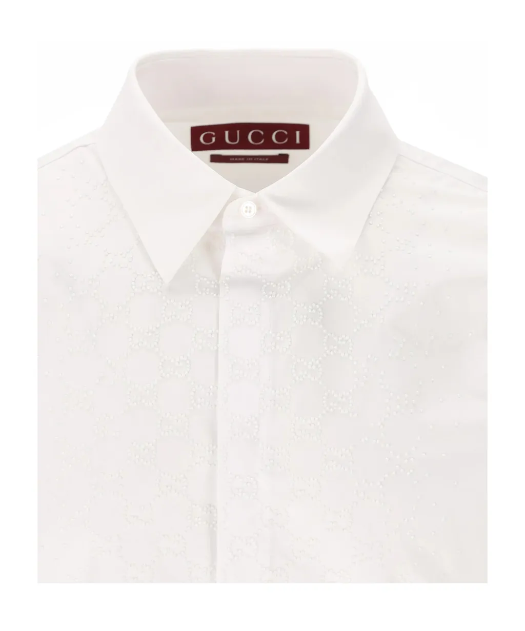 Gucci Collared Long-Sleeve Shirt