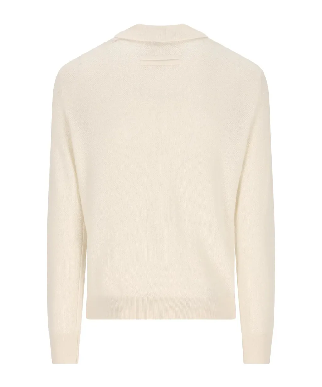 Zegna Long Sleeve Polo Jumper