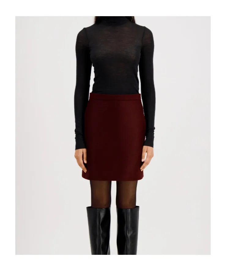 Mini Skirt Light Pressed Wool