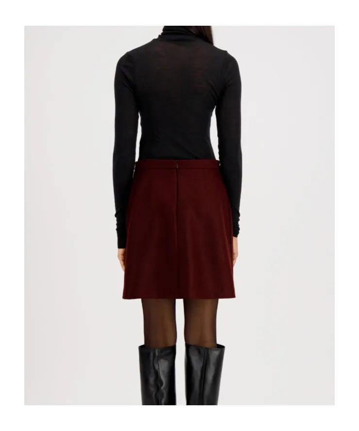 Mini Skirt Light Pressed Wool