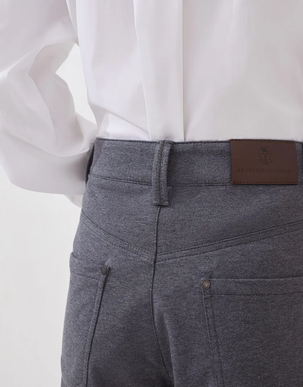 Brunello Cucinelli High Waisted Straight Leg Trousers