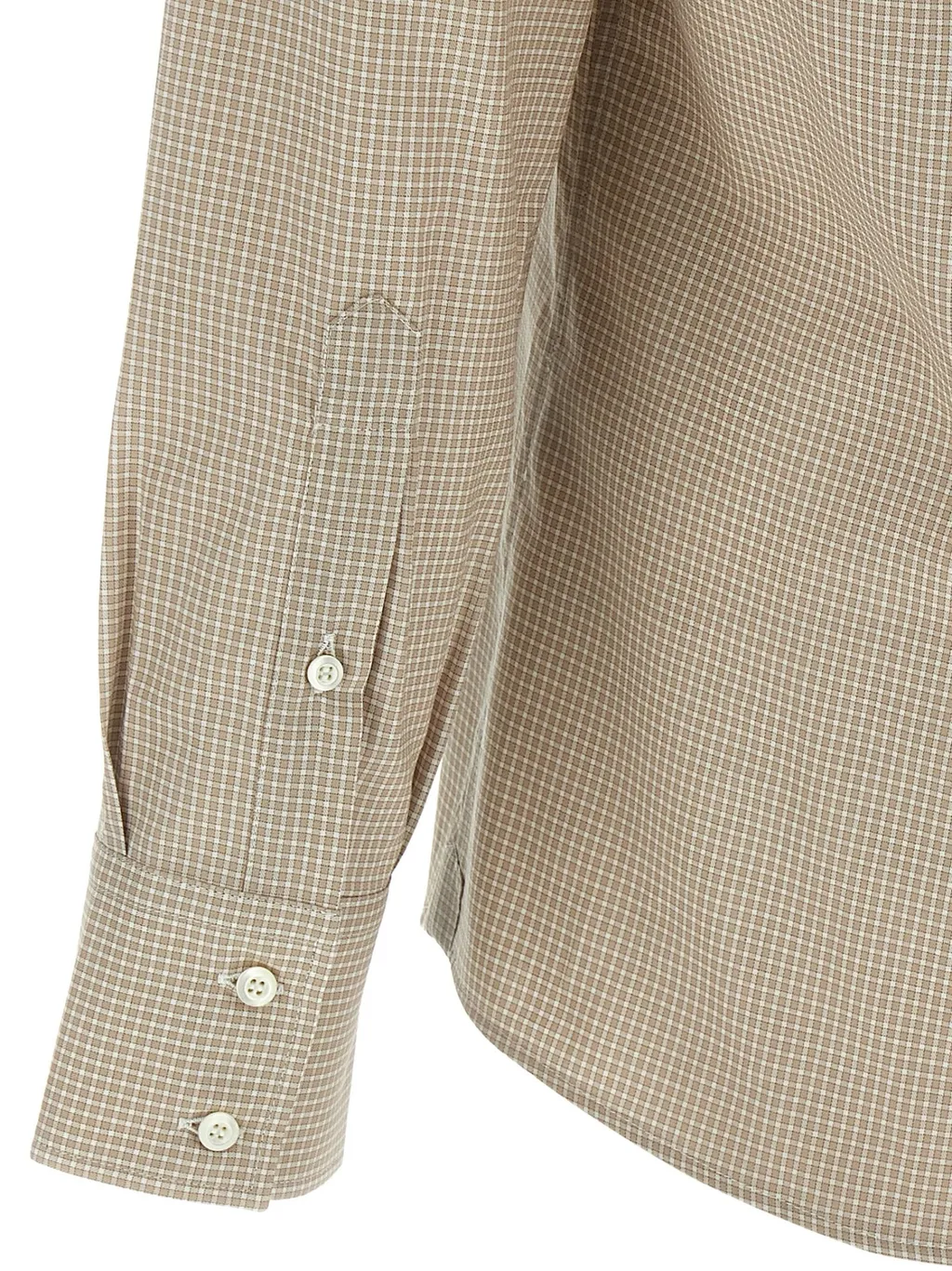 Brunello Cucinelli Checked Long Sleeved Shirt