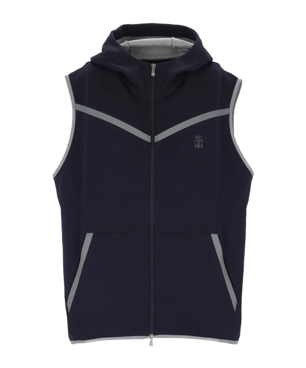 Brunello Cucinelli Logo Embroidered Gilet