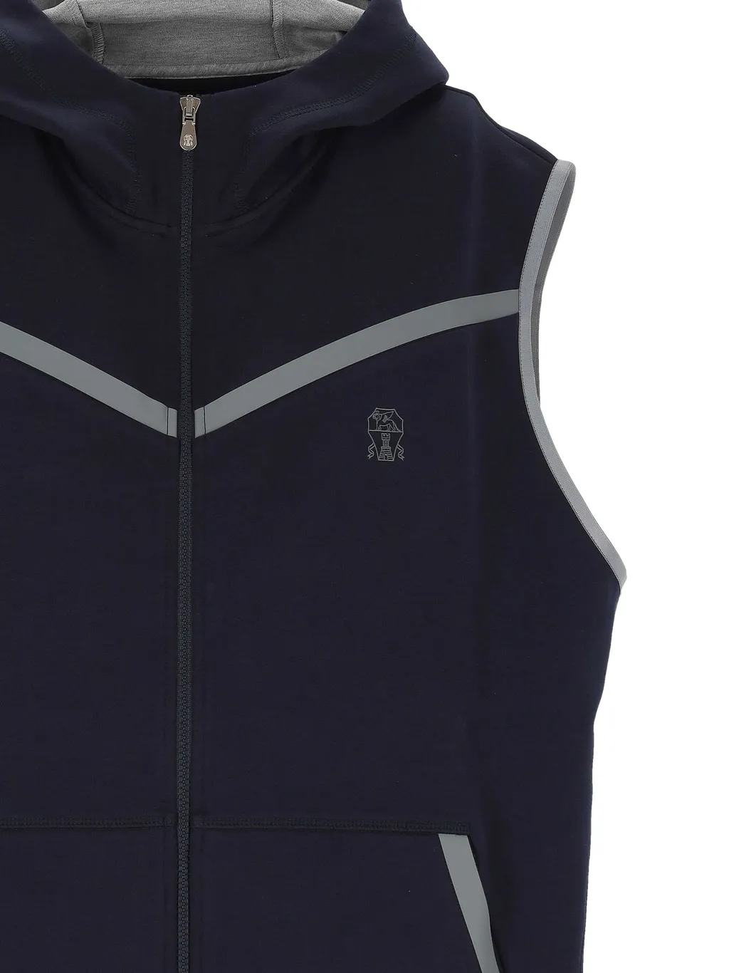 Brunello Cucinelli Logo Embroidered Gilet