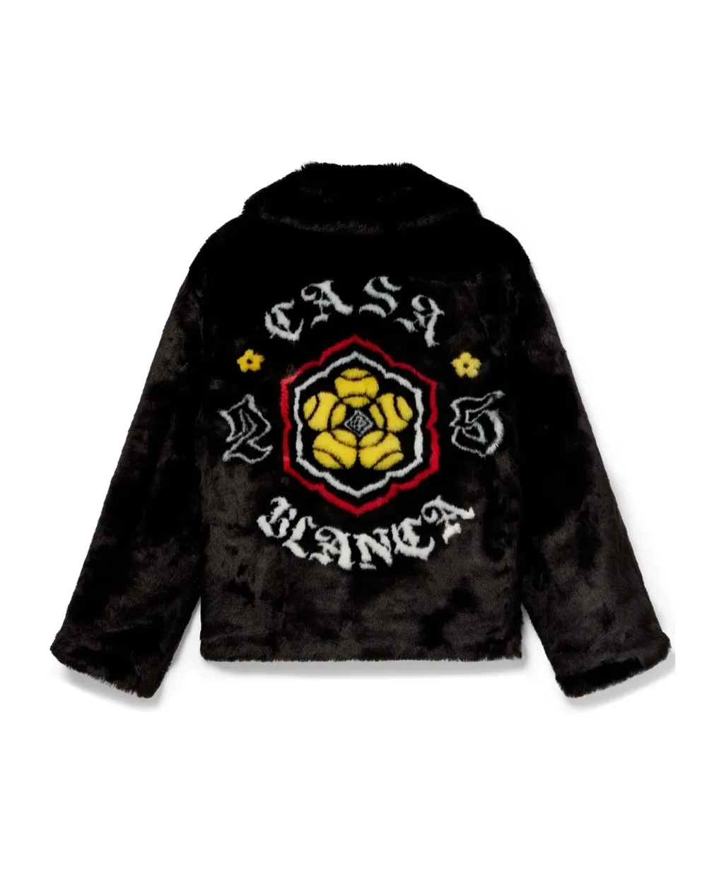 Faux Fur Zipper Casual Jacket
