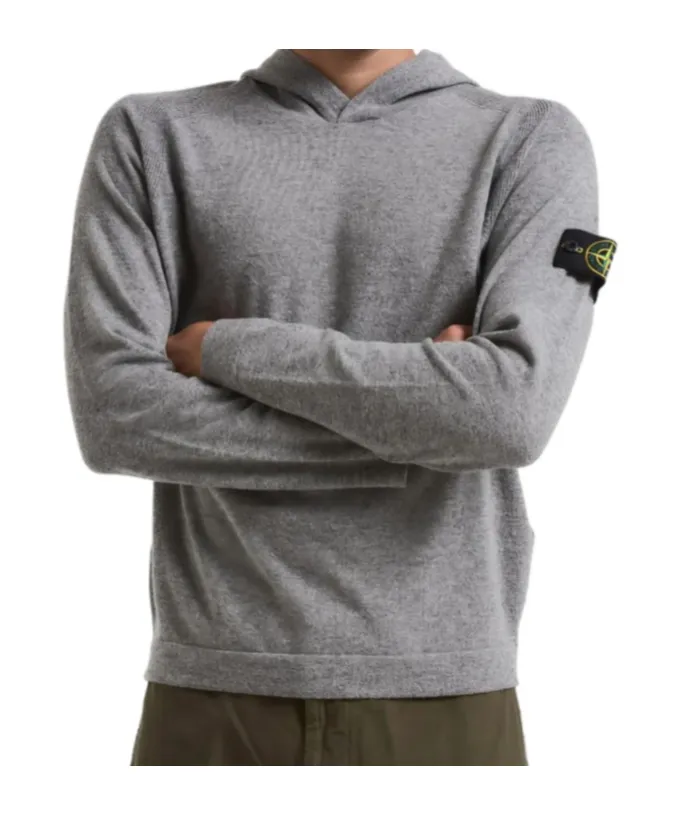 5100015 Hooded Patch Knitwear