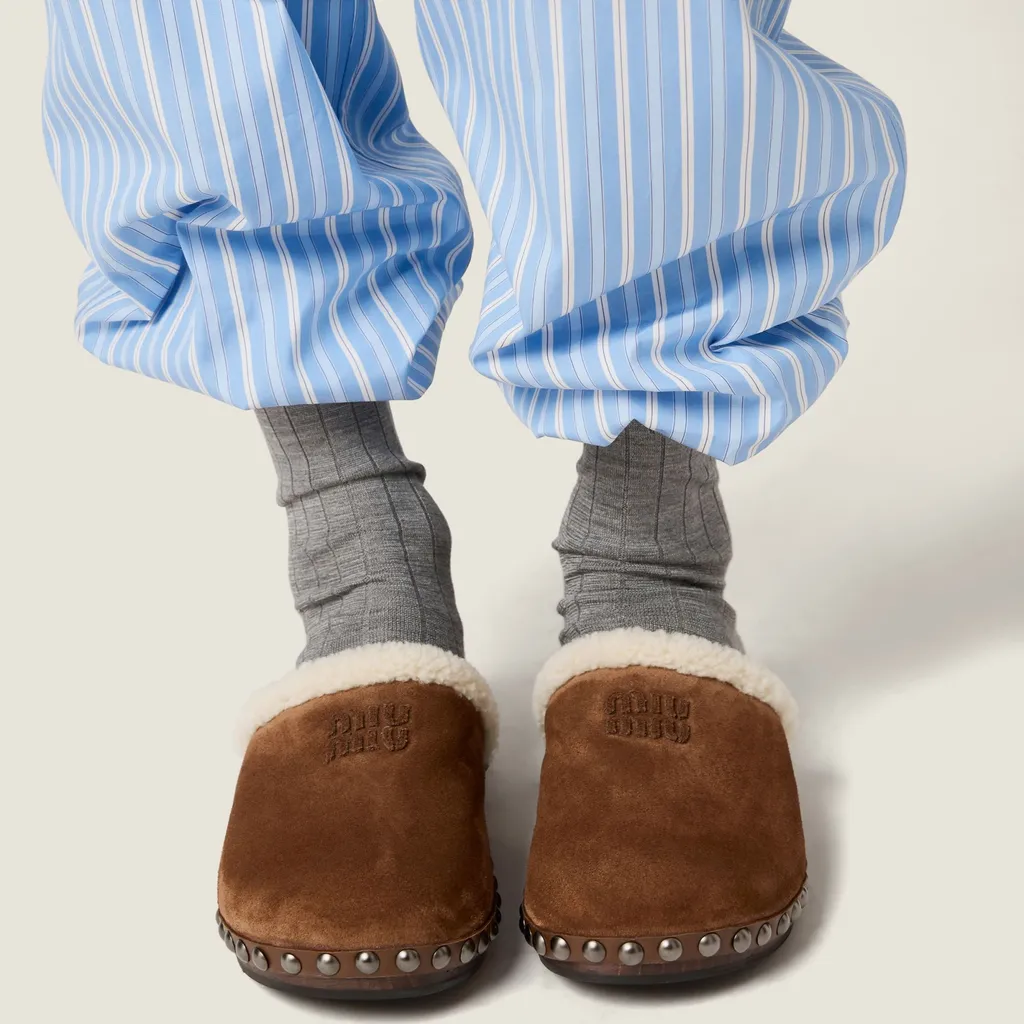 Suede Clogs