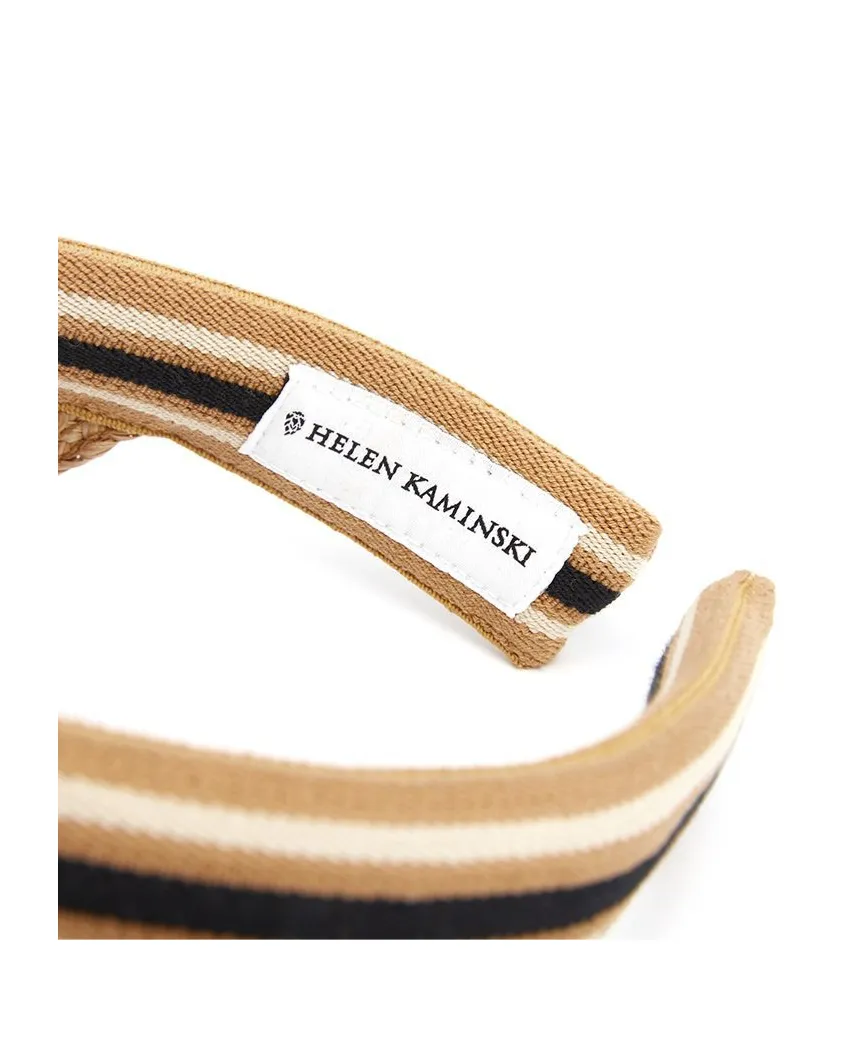 Helen Kaminski Visiera Bianca Stripe Visor