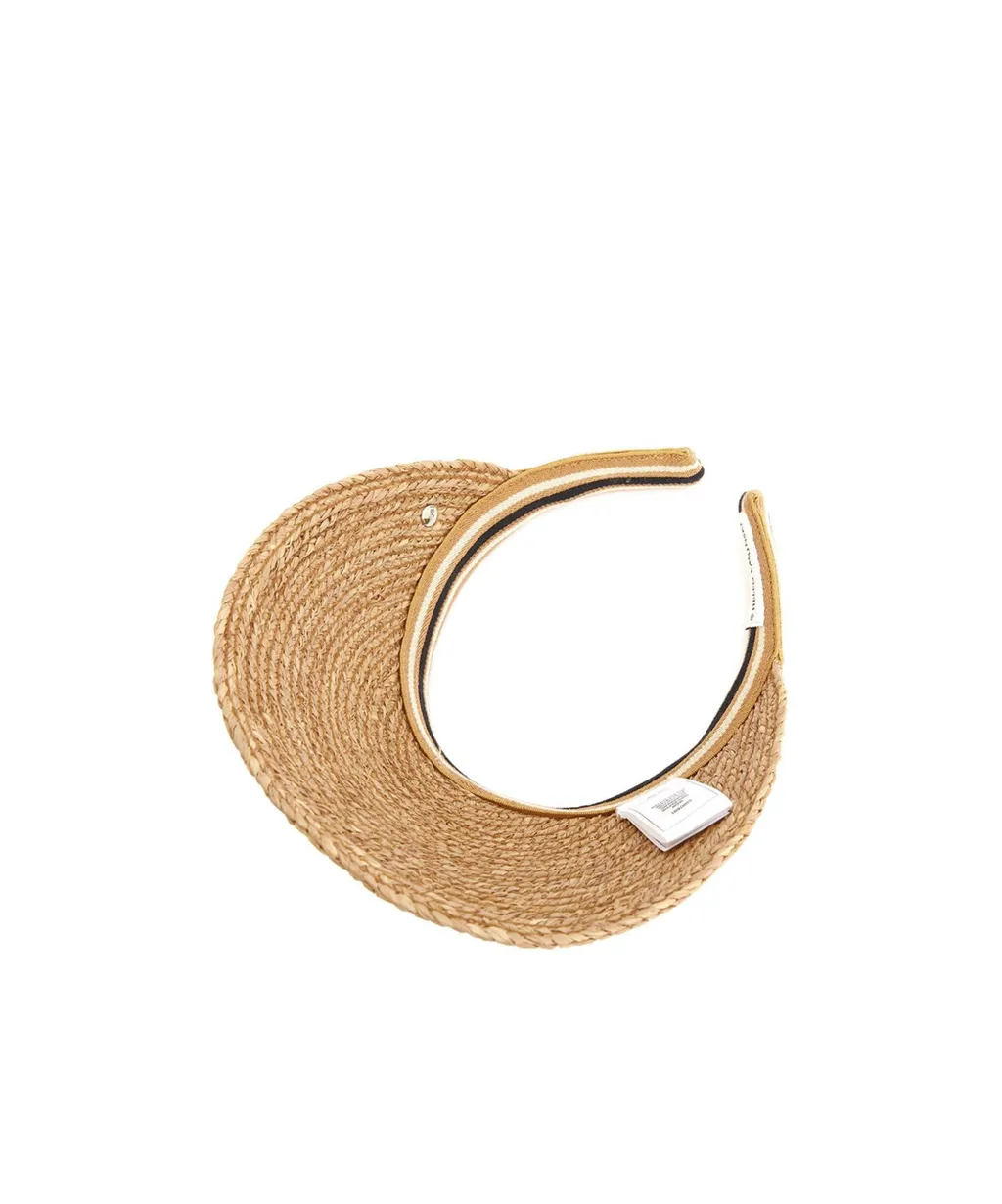 Helen Kaminski Visiera Bianca Stripe Visor