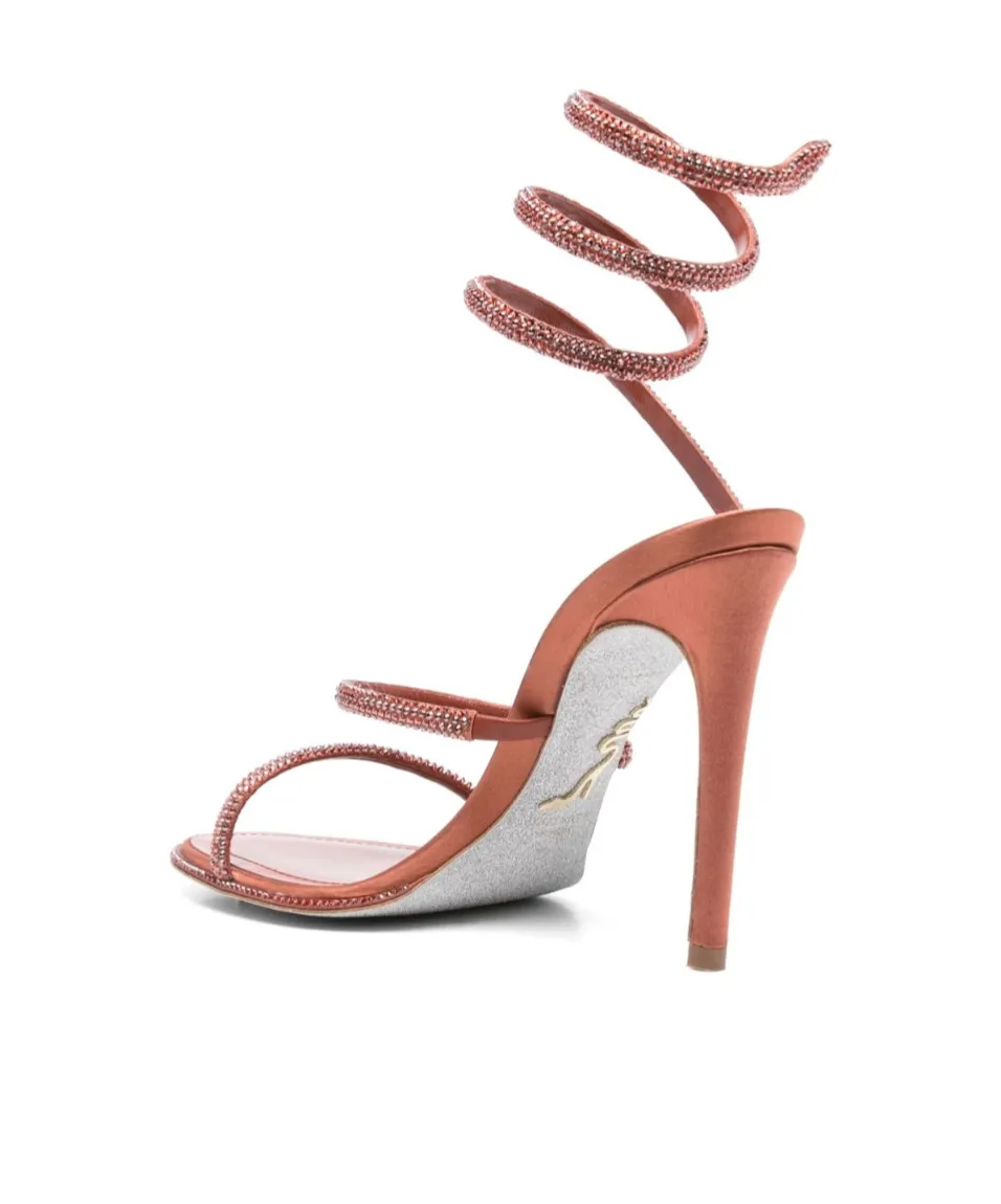René Caovilla Embellished Heeled Sandals
