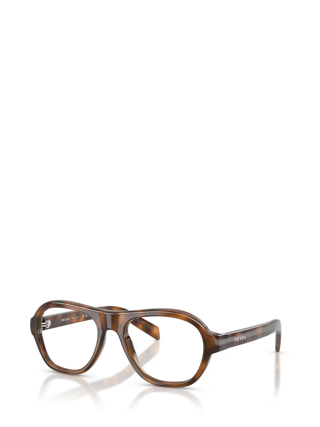 Prada Eyewear Oval Frame Glasses