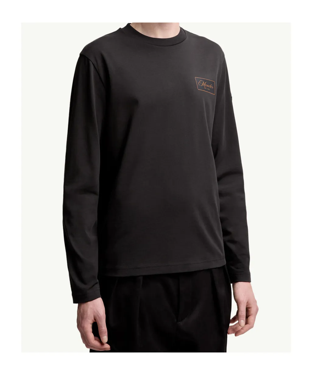 Cartoon Logos Long Sleeve Cotton T-Shirt
