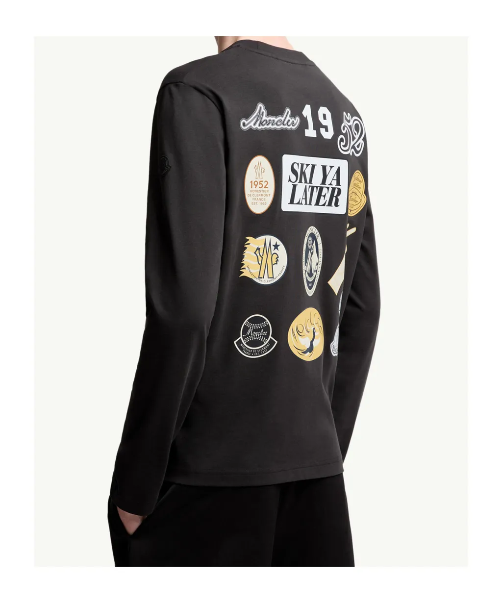 Cartoon Logos Long Sleeve Cotton T-Shirt