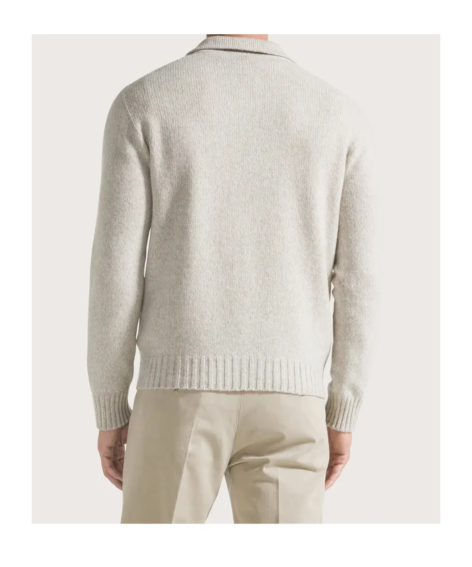 Twisted Blended Wool Polo Shirt