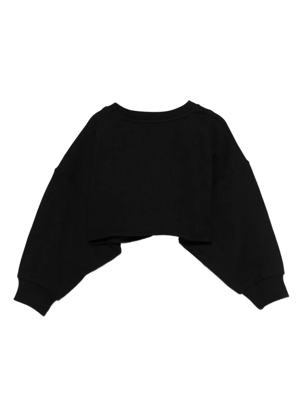 Logo-Print Button-Detail Sweatshirt