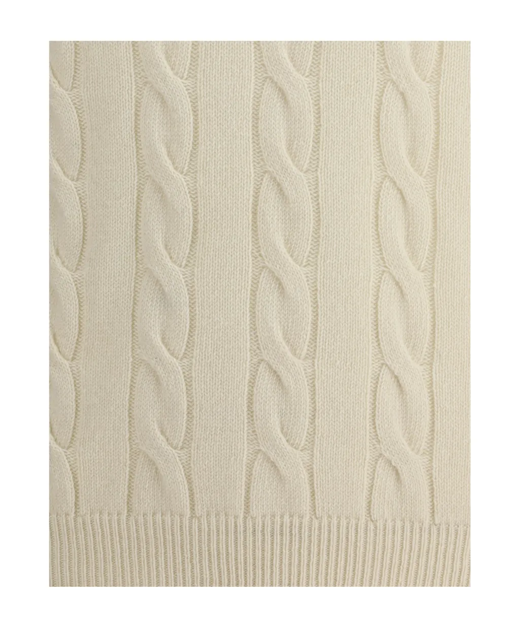 Aragona Cashmere Braided Turtleneck Knitwear
