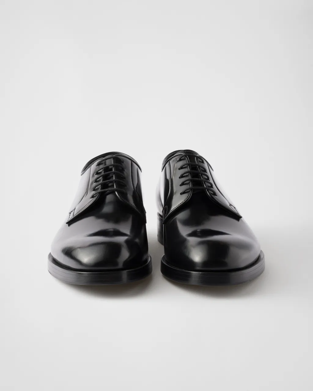 Brushed Leather Lace-Up Shoes