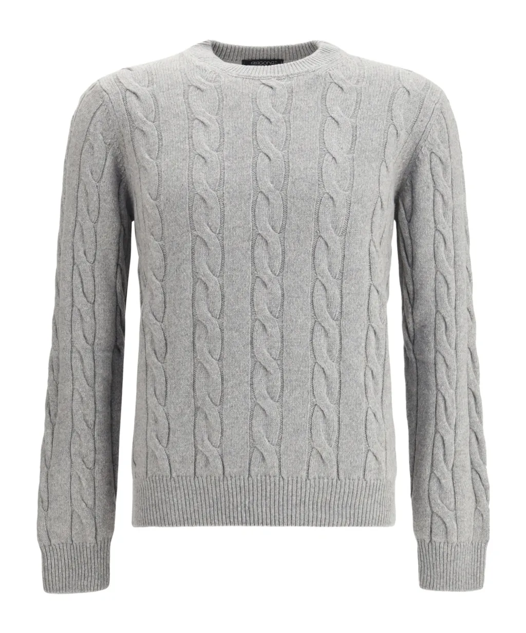 Aragona Cashmere Braided Crewneck Knitwear