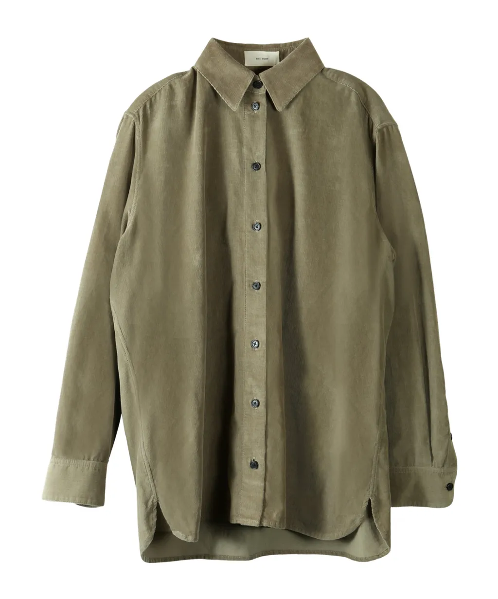 The Row Sisilia Corduroy Long-Sleeved Shirt