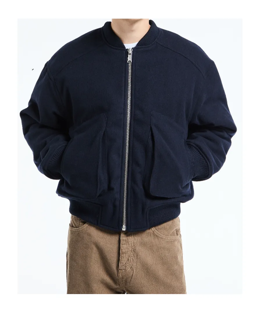 Long-Sleeved Bomber Jacket