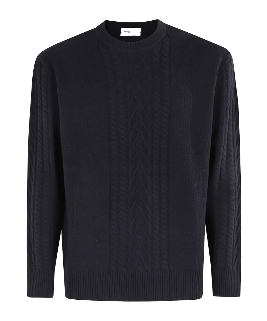 Long-Sleeved Crew Neck Sweater