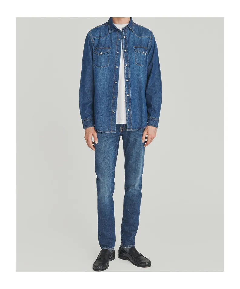 Martin Shirt In Bruce Wash Denim