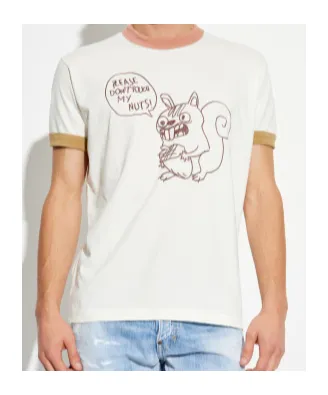 Dsquared2 Graphic Printed Crewneck T-Shirt